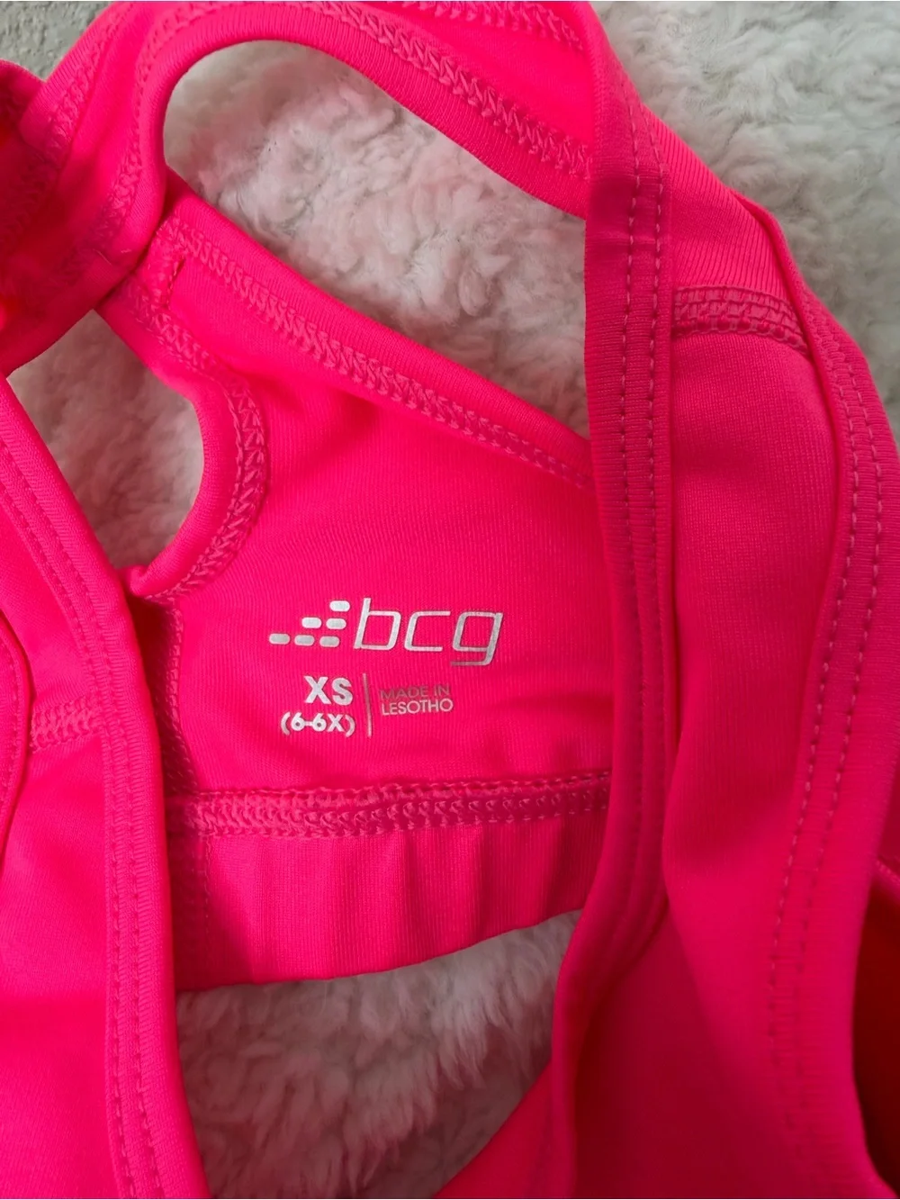 Nike girl Light Pink Athletic Shorts with Bright Pink Trim